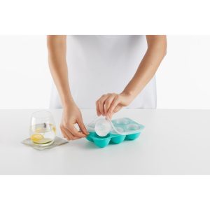 lekue xl sphere ice cube tray turquoise
