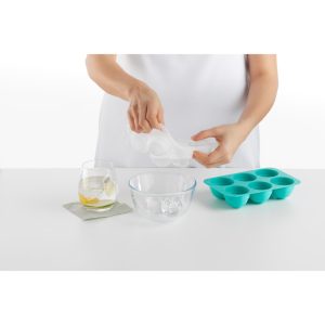 lekue xl sphere ice cube tray turquoise