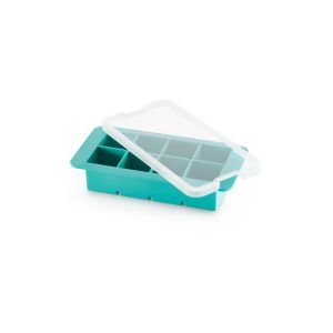 lekue xl square ice cube tray turquoise