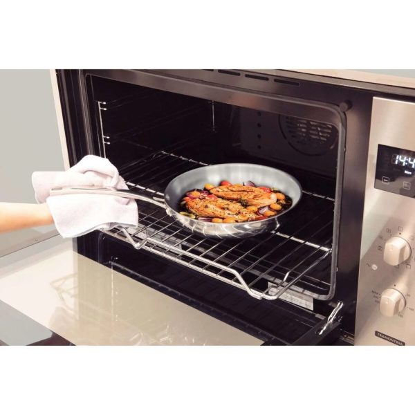 tramontina stainless steel tri ply frying pan 30cm