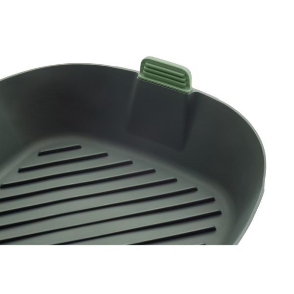 lekue air fryer basket large grey