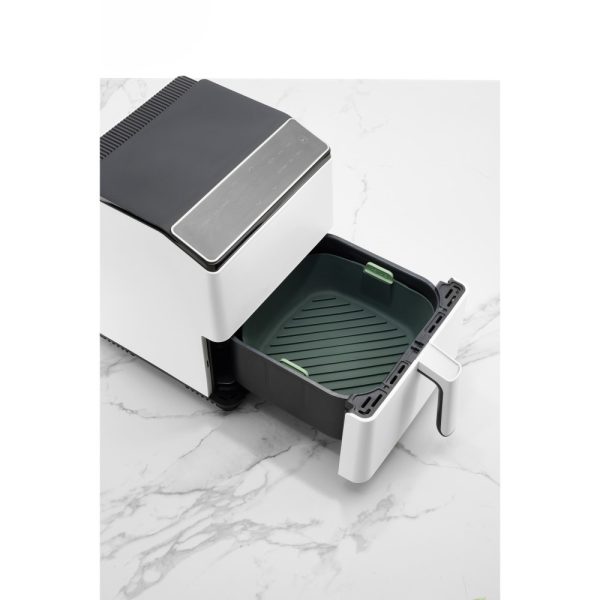 lekue air fryer basket extra large grey