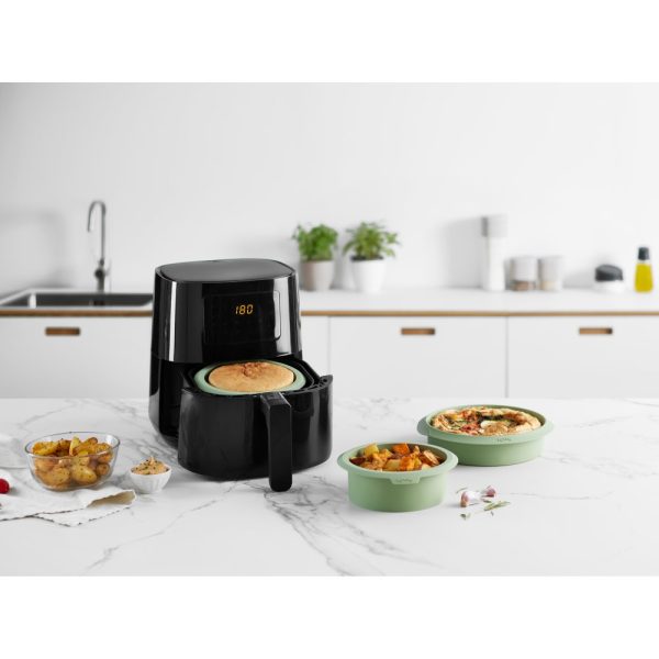 lekue air fryer mould green 15cm