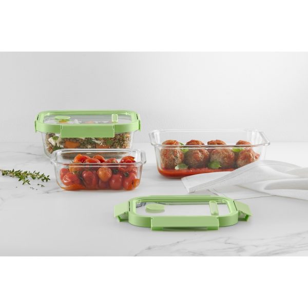 lekue glass container rectangular 1520ml