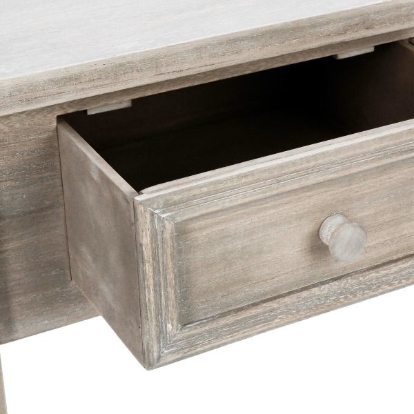 2 drawer console table in washed grey