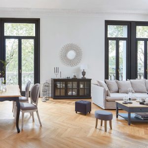 leon teal velvet pouffe