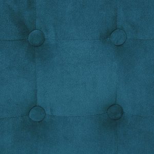 leon teal velvet pouffe