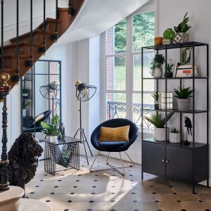 evan black velvet occasional chair 76x73cm