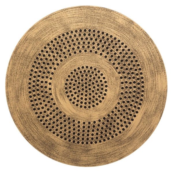 ethnic set of 2 tables wood and metal