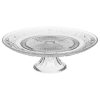 renaissance glass footed cake stand diam 29cm