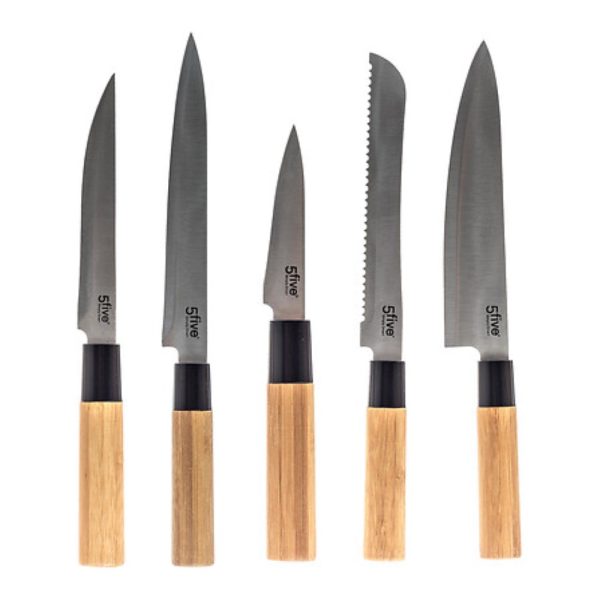 bamboo 6pc knife block