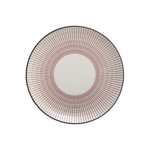 18pc red line porcelain dinner set