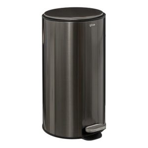 delta black graphite 30l soft close pedal bin