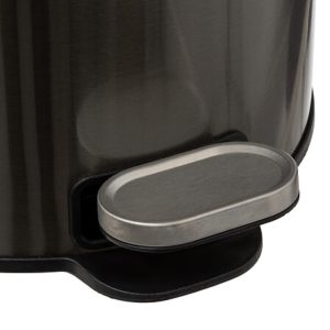 delta black graphite 30l soft close pedal bin