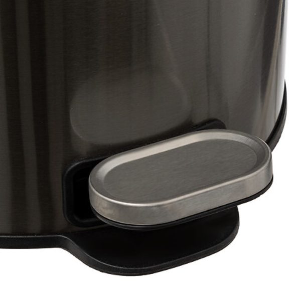 delta black graphite 30l soft close pedal bin