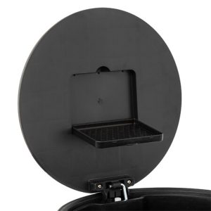 delta black graphite 30l soft close pedal bin