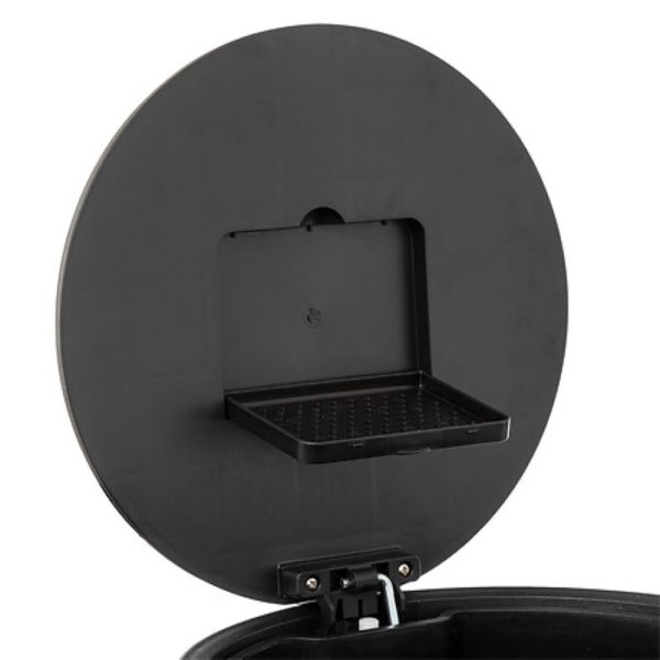delta black graphite 30l soft close pedal bin