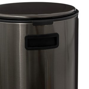 delta black graphite 30l soft close pedal bin