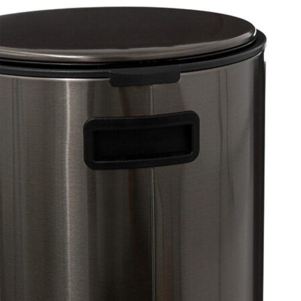 delta black graphite 30l soft close pedal bin