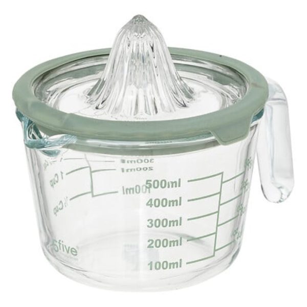 glass 500ml citrus press 2 assorted colours
