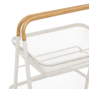 white metal 3 tier vegetable rack h86xw48xd42cm