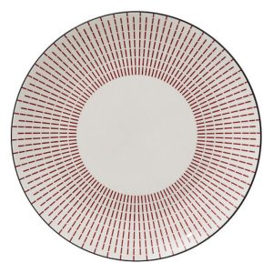 lunis red 30cm round platter