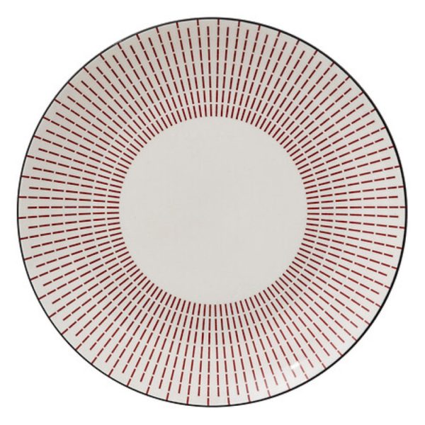 lunis red 30cm round platter