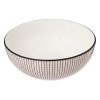 lunis red porcelain salad bowl d22cm