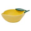 yellow lemon ceramic bowl 154x95x53mm