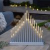 33 led candle bridge silver 33x34cm battery timer