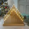 33 led candle bridge gold 33x34cm battery timer