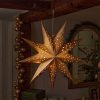 inlit origami star gold d50cm led