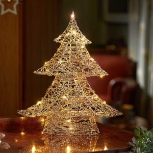 gold weave wondertree h40x33cm led