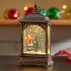 tree scene led lantern h13cm