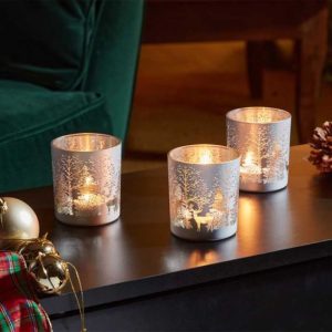 wonderland t light holders silver set of 3