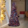 bling tinsel cone h60cm