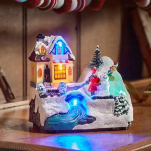 frostys winter scene 14x11cm led