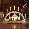 7 led nativity candlebridge 33x45cm