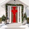 xmas door bow red 65x55x4cm