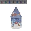 christmas eve santa led house h21cm d11cm