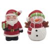 santa and snowman salt and pepper