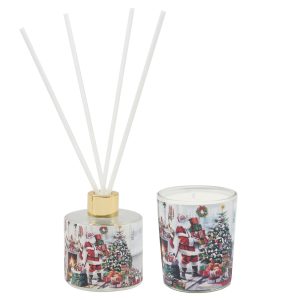 santa candle and diffuser set
