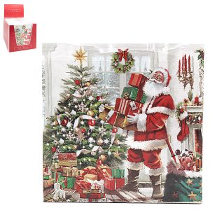 santa paper napkins pack of 20