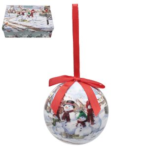 snowmen baubles set of 6