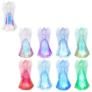 angel praying led light large 20x15x34cm