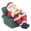 santa on couch 11x10x13cm