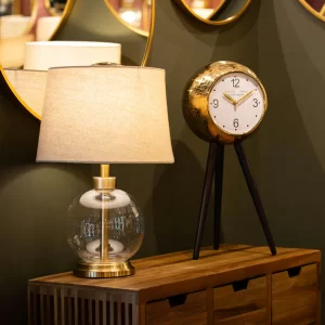 bella gold and glass table lamp 45x31cm