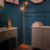 cosmo usb rechargeable floor lamp orange