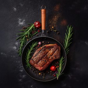 zyle cast iron frying pan with glass lid 26cm