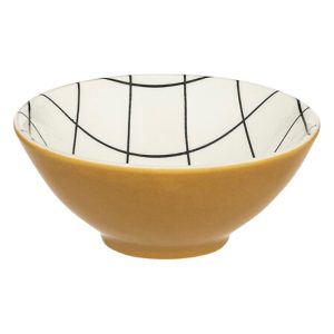 set of 3 appetizer dishes on wood board 37x12cm